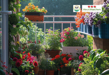 Illustration de Concours des balcons et jardins fleuris